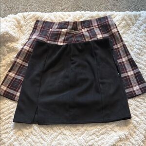 Set of 2 High Waisted Mini Skirts